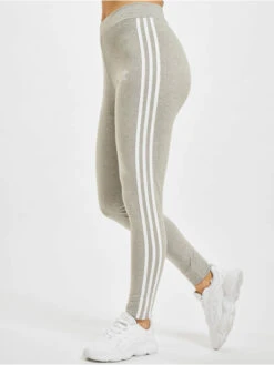 Adidas Originals Damen Legging 3 Stripes In Grau