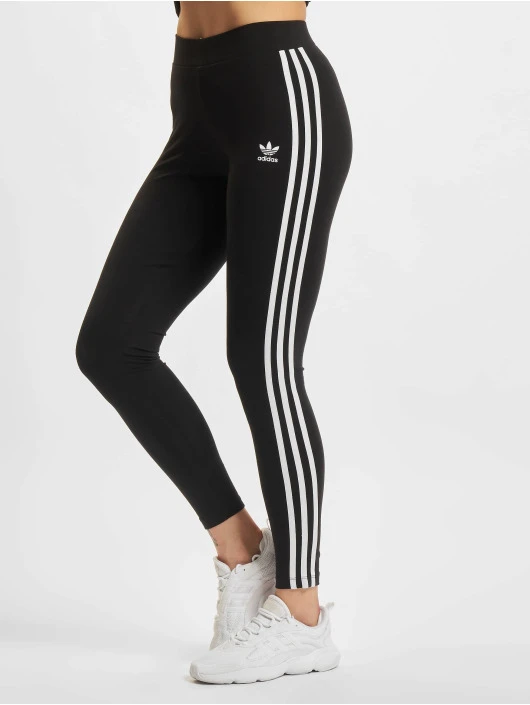 Adidas Originals Damen Legging 3 Stripes In Schwarz 1 Adidas Originals Damen Legging 3 Stripes In Schwarz