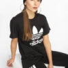 Adidas Originals Damen T-Shirt Boyfriend In Schwarz