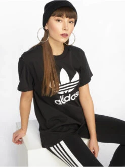 Adidas Originals Damen T-Shirt Boyfriend In Schwarz