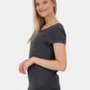 Damen T-Shirt Coco A In Grau