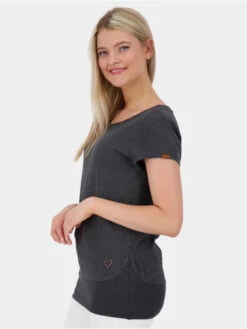 Damen T-Shirt Coco A In Grau