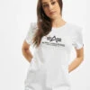 Alpha Industries Damen T-Shirt New Basic In Weiß