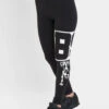 Damen Legging Canuma In Schwarz