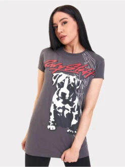 Damen T-Shirt Halma In Grau