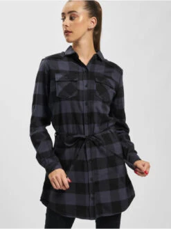 Brandit Damen Hemd Ladies Long Lucy In Schwarz