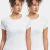 Calvin Klein Damen T-Shirt Crew Neck 2pk Calvin In Weiß