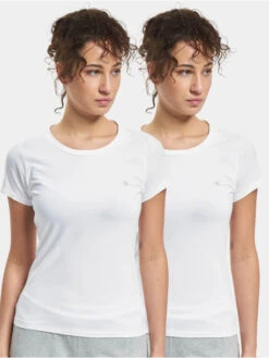 Calvin Klein Damen T-Shirt Crew Neck 2pk Calvin In Weiß