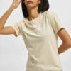 Champion Damen T-Shirt American Classics In Beige
