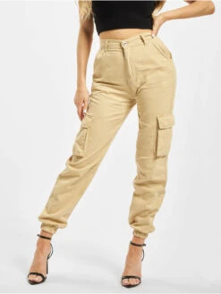 DEF Damen Cargohose Ruby In Beige