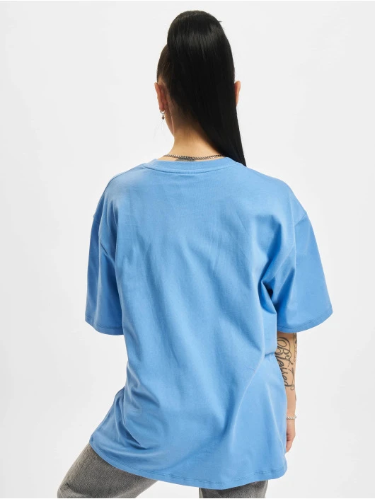 DEF Damen T-Shirt Silicone Print In Blau 2 DEF Damen T-Shirt Silicone Print In Blau – Bild 2