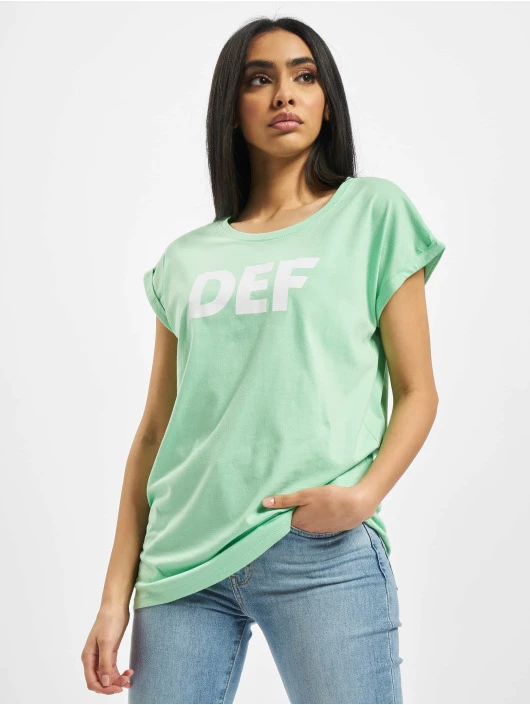 DEF Damen T-Shirt Sizza In Grün 1 DEF Damen T-Shirt Sizza In Grün