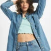 Denim Project Damen Hemd Dpwclara Denim In Blau