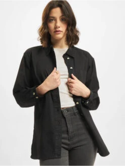 Denim Project Damen Hemd Dpwclara In Schwarz