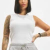 Denim Project Damen Tank Tops Dpwniki In Weiß