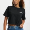 Ellesse Damen T-Shirt Claudine Cropped In Schwarz