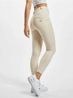 Freddy Damen Legging Wrup Regular Cotton In Beige