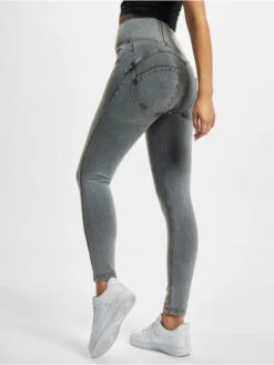 Freddy Damen Legging High Denim 7/8 In Grau