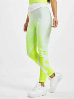 GCDS Damen Legging Faded In Gelb