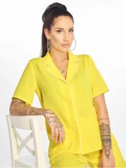 Glamorous Damen Hemd Ladies In Gelb
