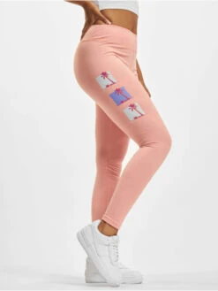 Damen Legging Beaches In Pink