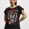 Damen T-Shirt Motörhead Razor In Schwarz