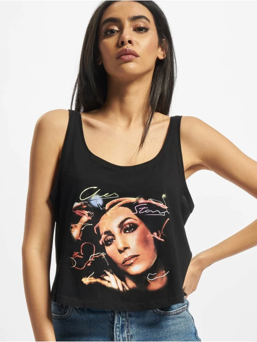 Damen Tank Tops Ladies Cher Colour In Schwarz 1 Damen Tank Tops Ladies Cher Colour In Schwarz