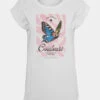 Mister Tee Damen T-Shirt Ladies Couleurs In Weiß