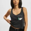 Mister Tee Damen Tank Tops Ladies Kicks Love Emb In Grau