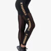 NEBBIA Damen Legging Mesh In Schwarz