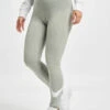 Nike Damen Legging Sportswear Essential GX MR Swoosh In Grau