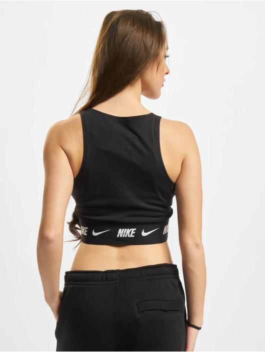 Nike Damen Tank Tops Crop Tape In Schwarz 2 Nike Damen Tank Tops Crop Tape In Schwarz – Bild 2