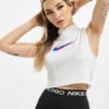 Nike Damen Tank Tops Mock Print In Weiß