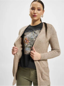 ONLY Damen Strickjacke Lesly Open In Beige