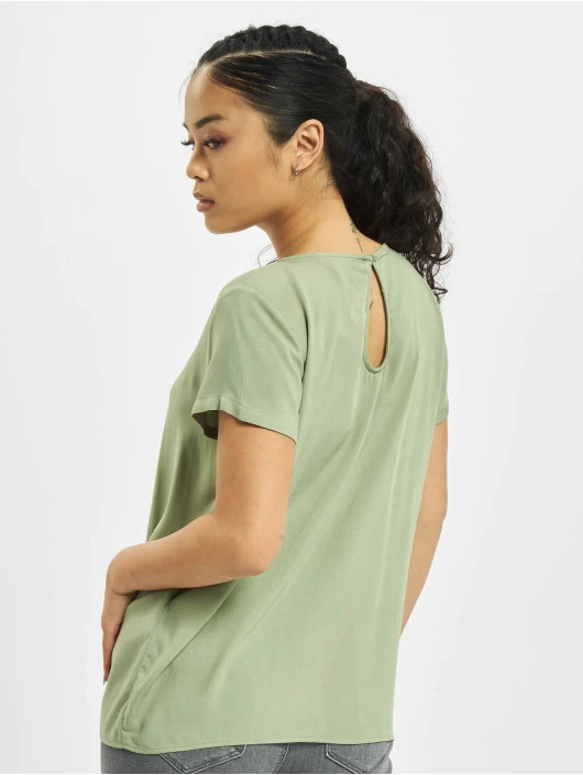 ONLY Damen T-Shirt OnlFirst One Life Solid Noos In Grün 2 ONLY Damen T-Shirt OnlFirst One Life Solid Noos In Grün – Bild 2