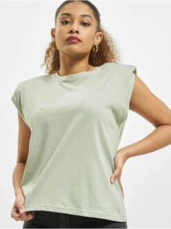 ONLY Damen T-Shirt OnlAmy Padded Shoulder In Grün