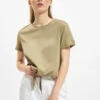 ONLY Damen T-Shirt May Cropped Knot In Grün