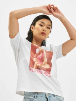 Damen T-Shirt Only OnlBarbie Life Boxy In Weiß