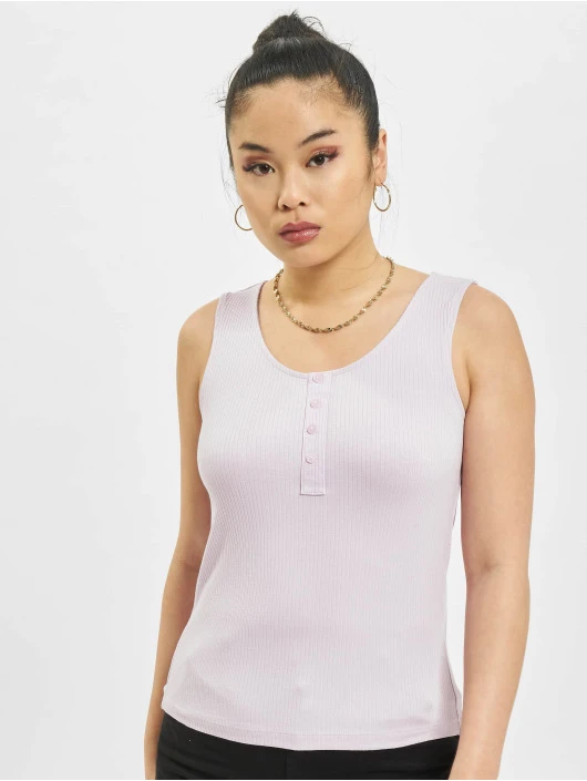 ONLY Damen Tank Tops OnlSimple Life Button In Violet 1 ONLY Damen Tank Tops OnlSimple Life Button In Violet