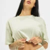 Pegador Damen T-Shirt Layla Oversized Cropped In Grün