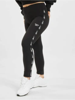 Reebok Damen Legging TE Tape In Schwarz