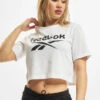 Reebok Damen T-Shirt RI BL Crop In Weiß