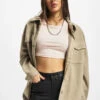 URBAN CLASSICS Damen Hemd Ladies Classic In Beige