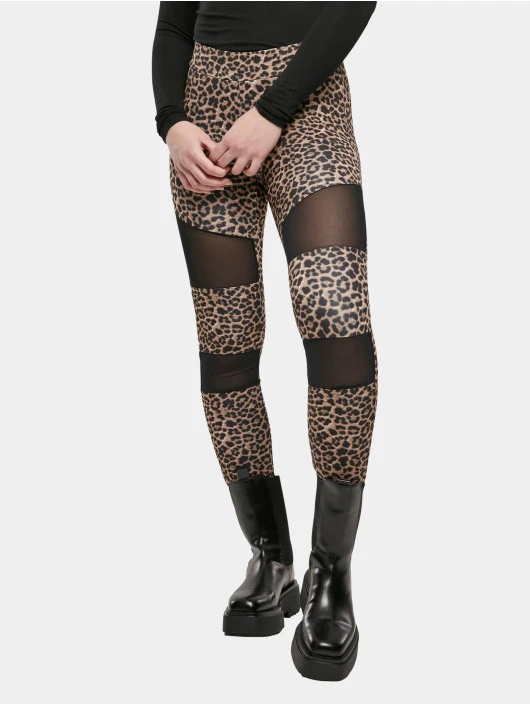 URBAN CLASSICS Damen Legging Ladies Tech Mesh Aop In Bunt 1 URBAN CLASSICS Damen Legging Ladies Tech Mesh Aop In Bunt