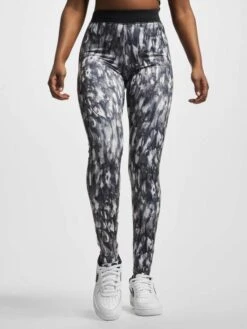 URBAN CLASSICS Damen Legging Active Graphic In Grau