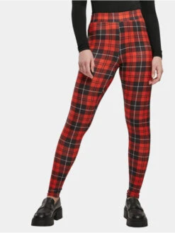 URBAN CLASSICS Damen Legging Ladies Soft Aop In Rot