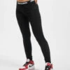URBAN CLASSICS Damen Legging Logo In Schwarz