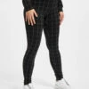 URBAN CLASSICS Damen Legging Ladies Check High Waist In Schwarz