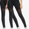 URBAN CLASSICS Damen Legging Ladies Tech Mesh 2-Pack In Schwarz