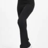 URBAN CLASSICS Damen Legging Ladies Rib Knit Bootcut In Schwarz
